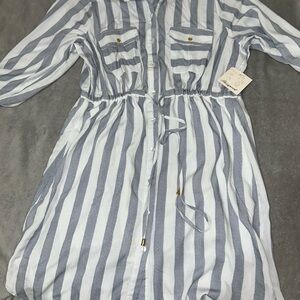 Passport Blue and White Striped Garment